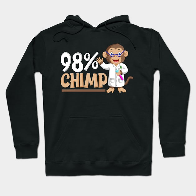 98% Chimp Genetics Biochemistry Microbiology Hoodie by merchmafia